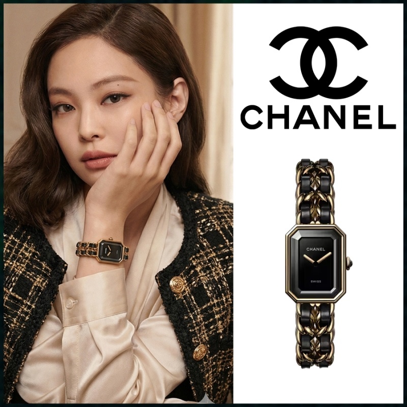 샤넬 프리미에르 체인 워치 블랙