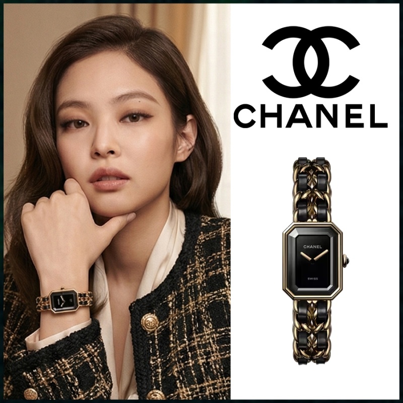 샤넬 프리미에르 체인 워치 블랙