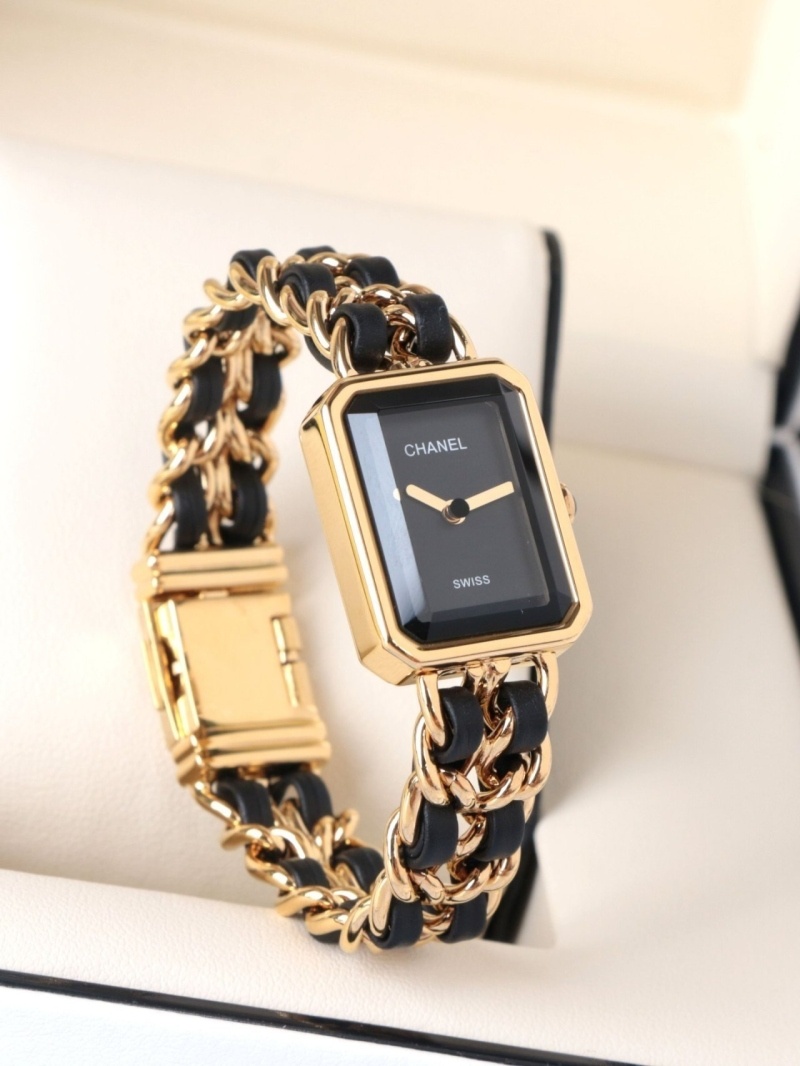샤넬 프리미에르 체인 워치 블랙