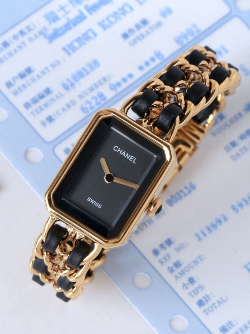 샤넬 프리미에르 체인 워치 블랙
