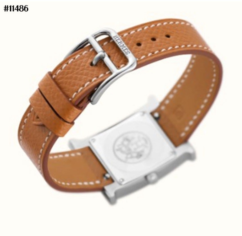 에르메스 H아워 엡솜 은장 가죽 시계 - 5 Color