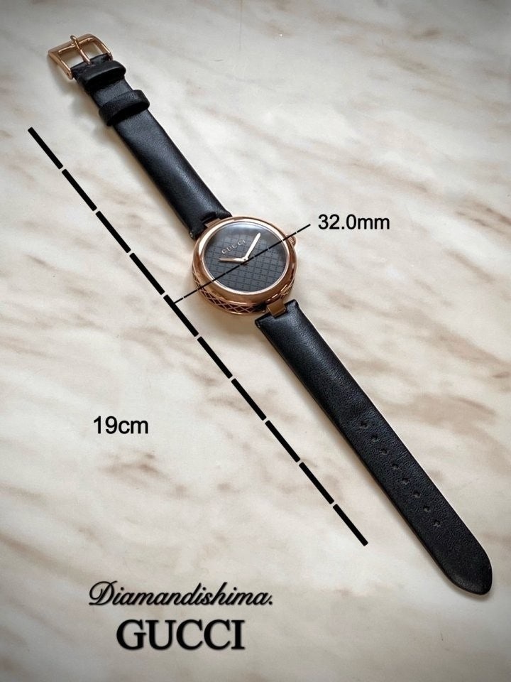 구찌 디아망띠시마 여성 가죽 시계 32mm