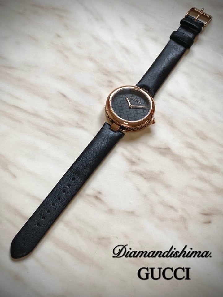 구찌 디아망띠시마 여성 가죽 시계 32mm