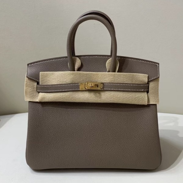 Hermès Birkin25 Togo Etoupe x Gold Hardware