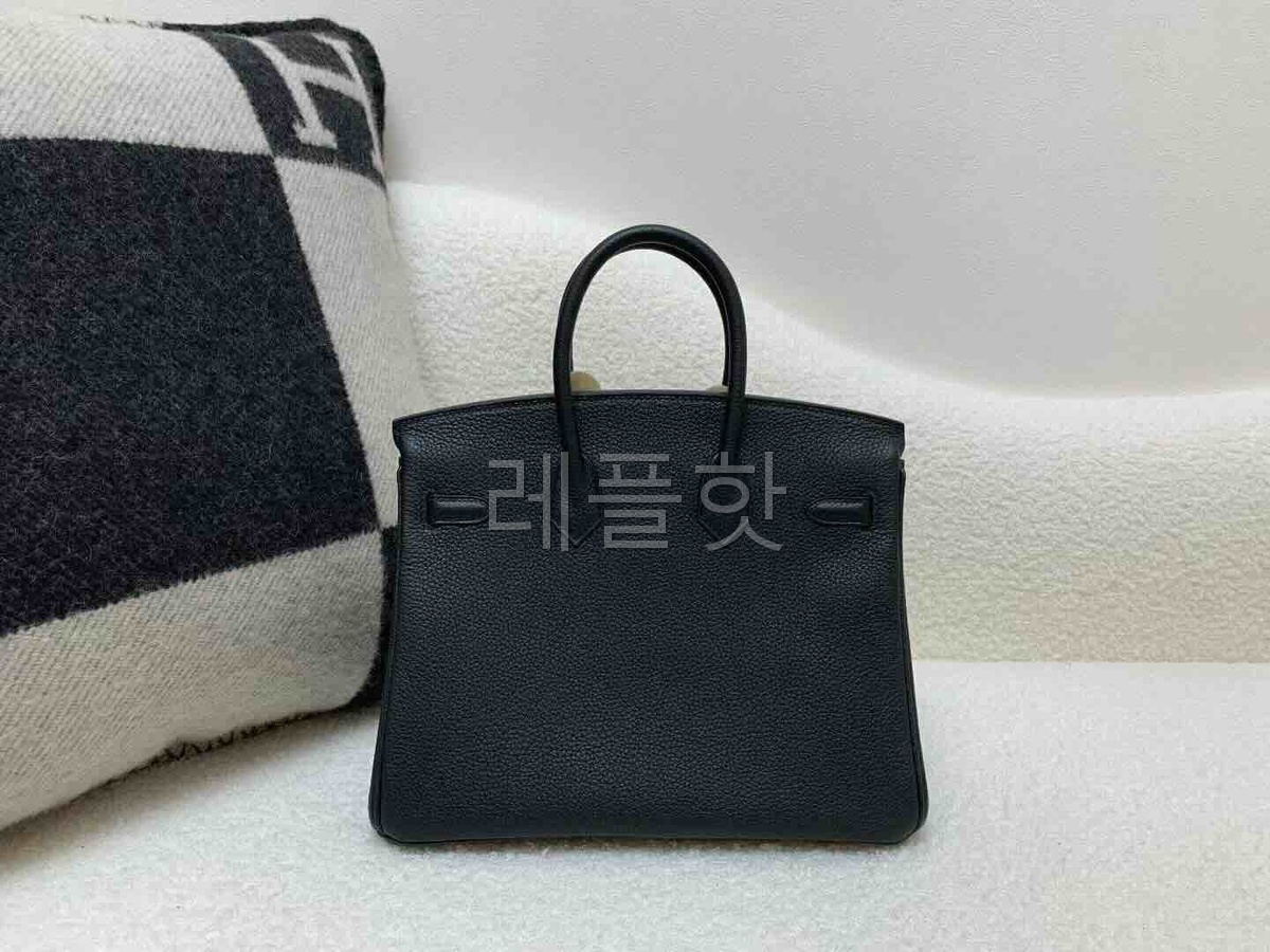 Hermès Birkin 25 Togo Noir x Palladium Hardware