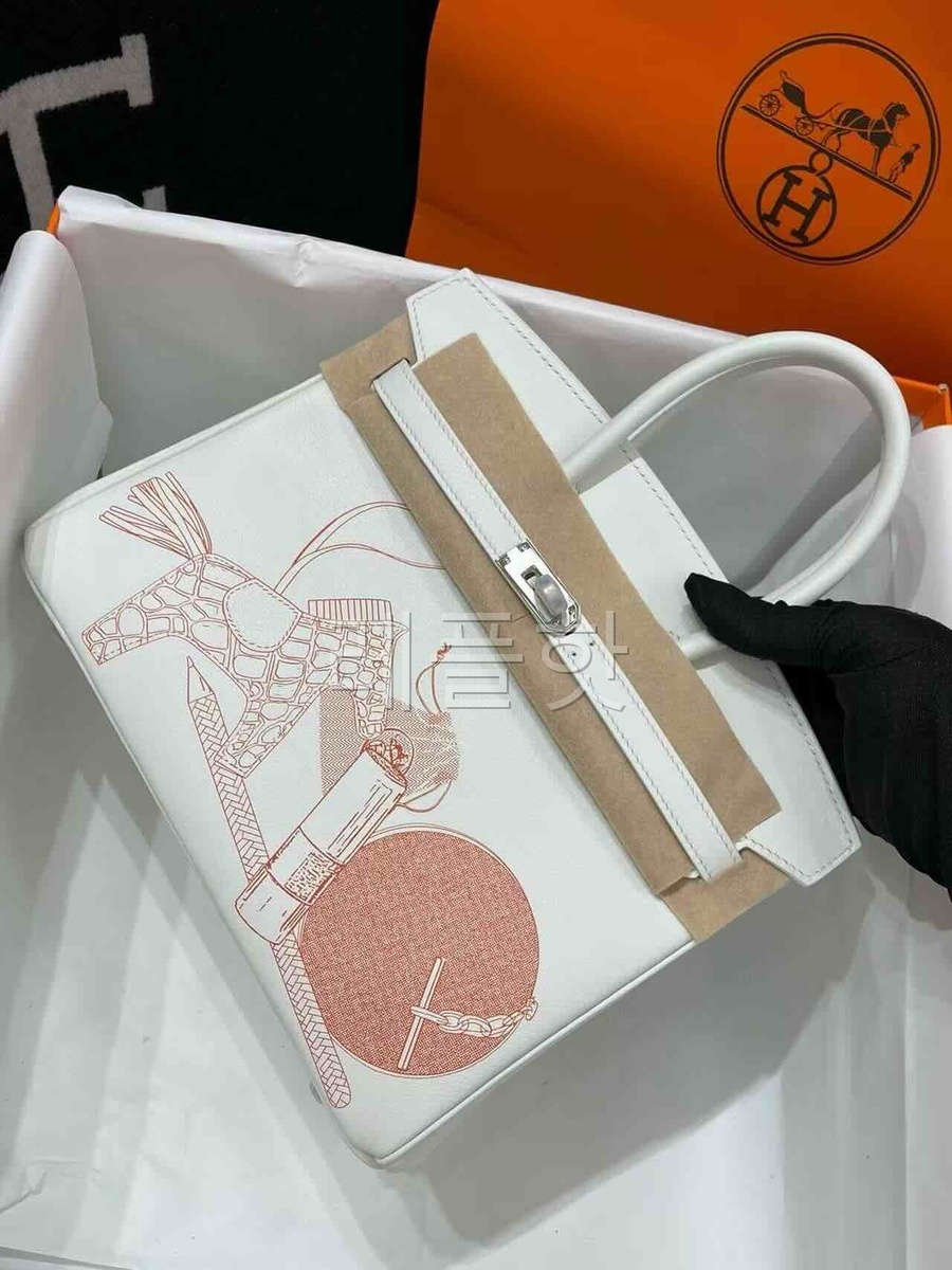 Hermès Birkin 25 Swift Nata In & Out PHW x Palladium Hardware