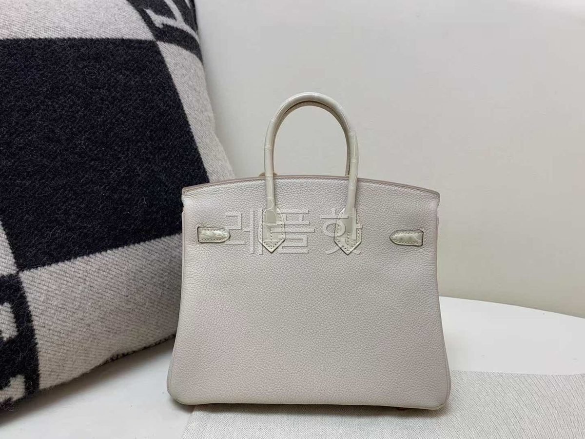 Hermès Birkin 25 Touch Nata & Matte Alligator x Gold Hardware