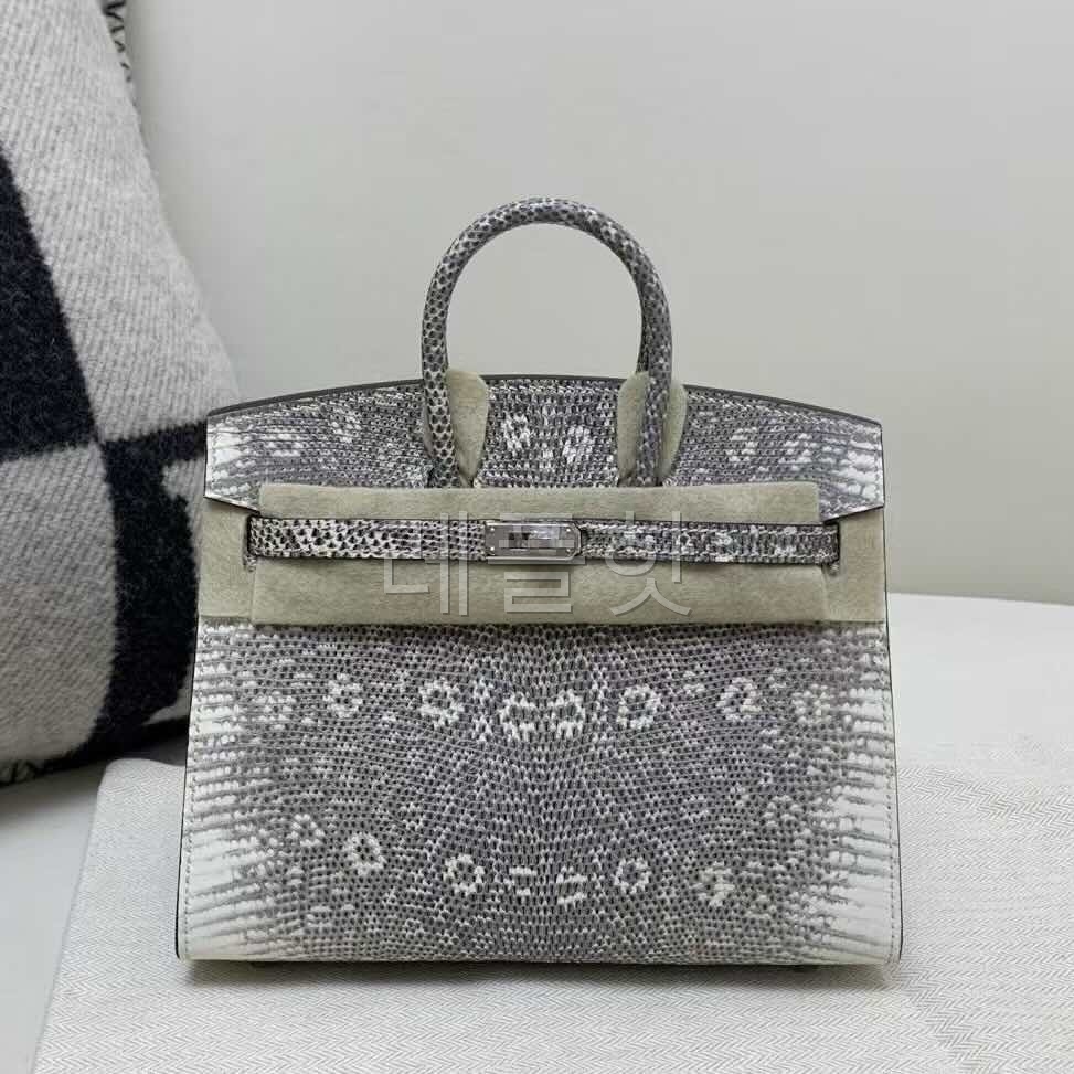 Hermès Birkin 20 Lizard 1B Natural – Palladium Hardware
