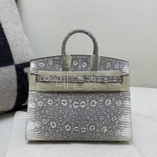 Hermès Birkin 20 Lizard 1B Natural – Palladium Hardware