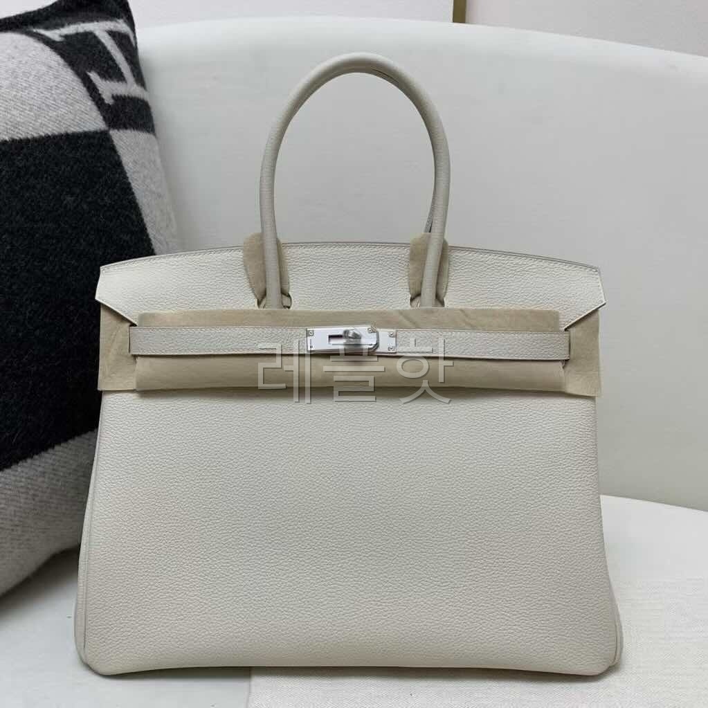 Hermès Birkin 35 Togo Craie x Palladium Hardware