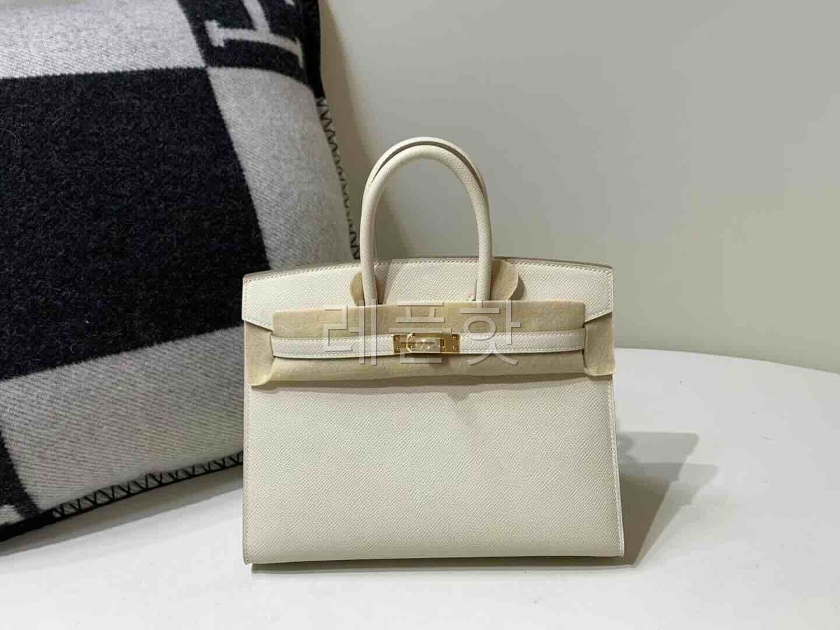 Hermès Birkin 25 Epsom Sellier Craie x Gold Hardware