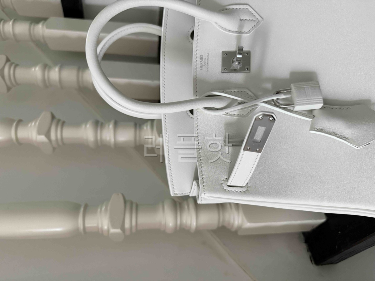 Hermès Birkin25 Swift Blanc x Palladium Hardware