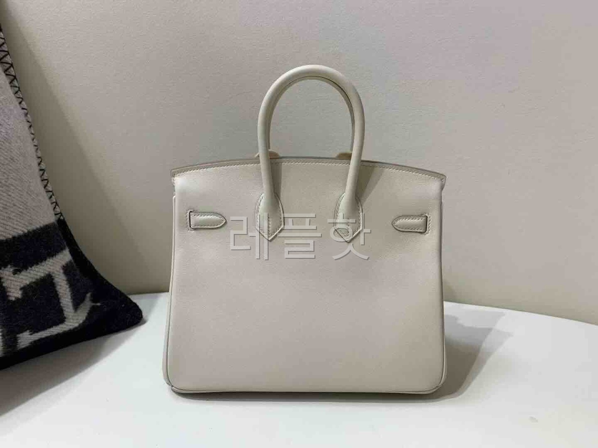 Hermès Birkin 25cm Swift Beton x Palladium Hardware