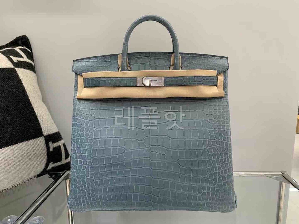 Hermès Birkin 40 HAC Matte Porosus Crocodile x Palladium Hardware