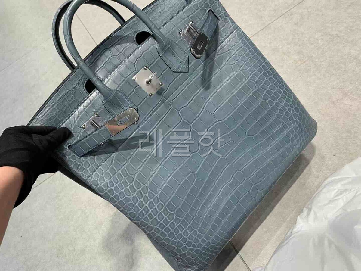 Hermès Birkin 40 HAC Matte Porosus Crocodile x Palladium Hardware
