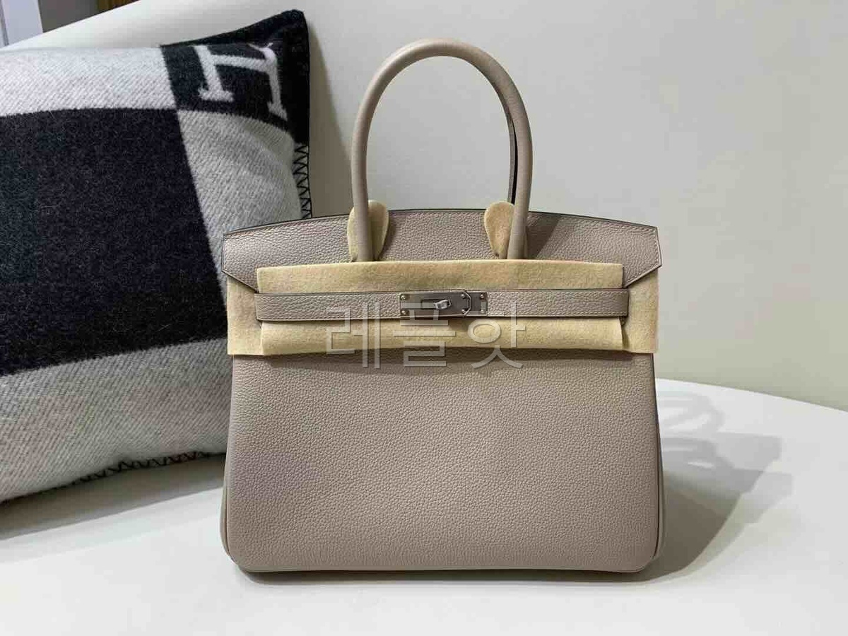 Hermès Birkin 30 Togo Gris Tourterelle x Palladium Hardware