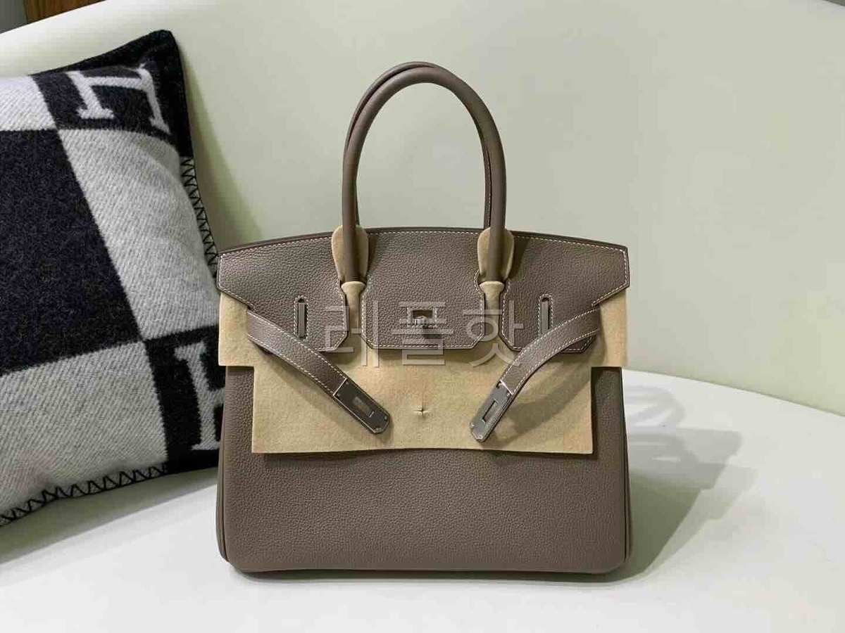 Hermès Birkin30 Togo Etoupe x Palladium Hardware