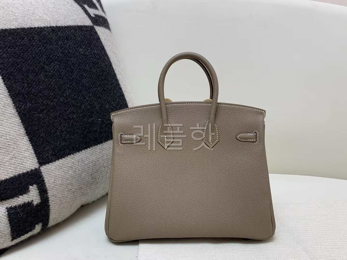Hermès Birkin 25 Togo Etoupe x Palladium Hardware