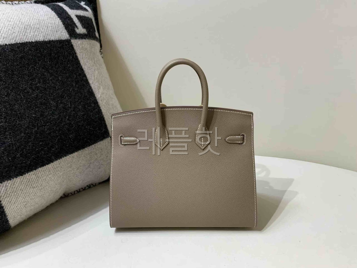 Hermès Birkin 25 Epsom Sellier Etoupe x Palladium Hardware