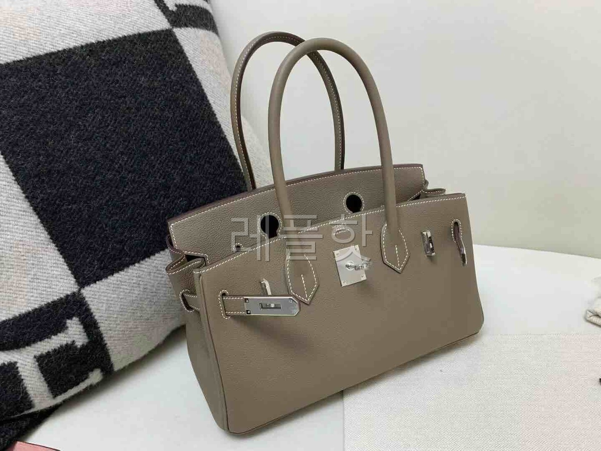 Hermès Birkin Shoulder 29 Evercolor Etoupe x Palladium Hardware