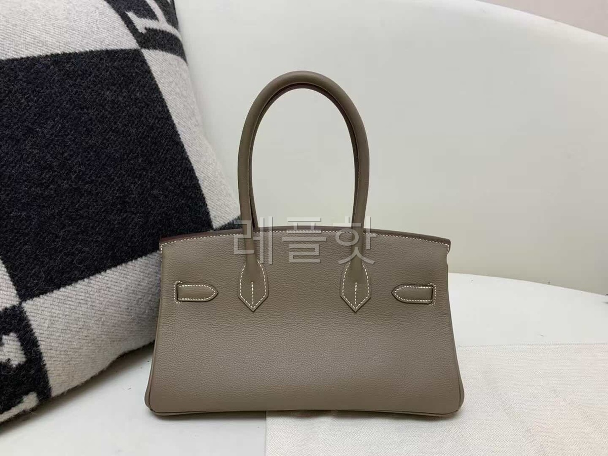 Hermès Shoulder Birkin 29 Evercolor Etoupe x Gold Hardware