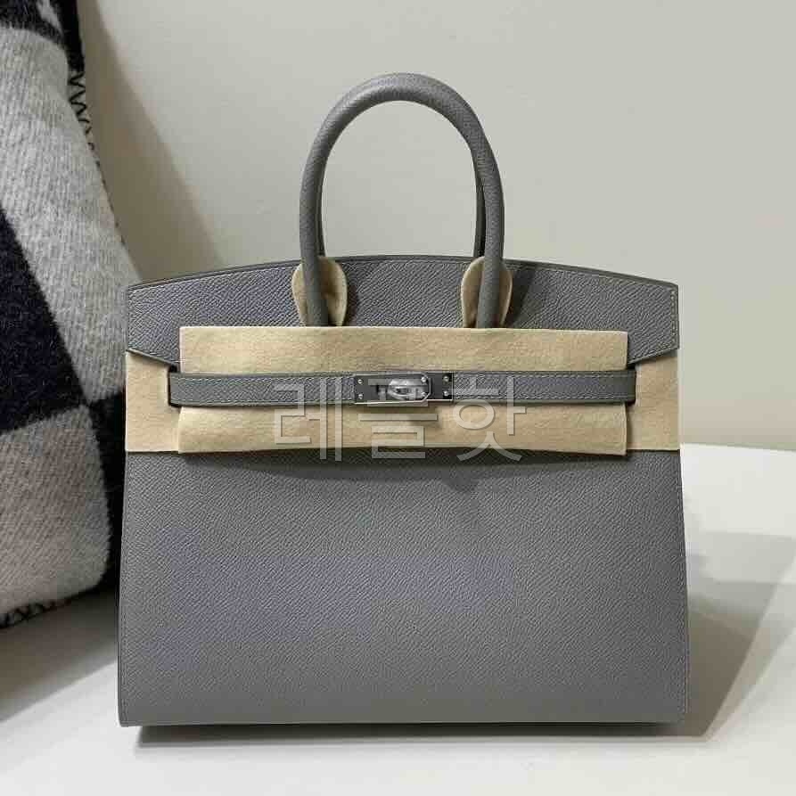 Hermès Birkin 25 Sellier Epsom Gris Etain x Palladium Hardware