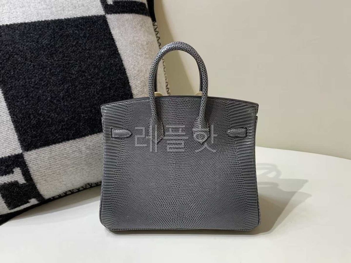 Hermès Birkin 25 Lizard Gris Mouette x Palladium Hardware