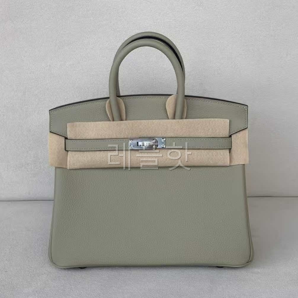 Hermès Birkin25 Togo, Vert Olive x Palladium Hardware