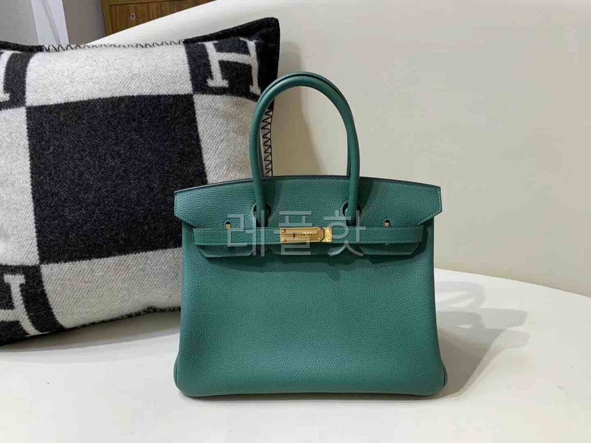 Hermès Birkin30 Togo Malachite x Gold Hardware