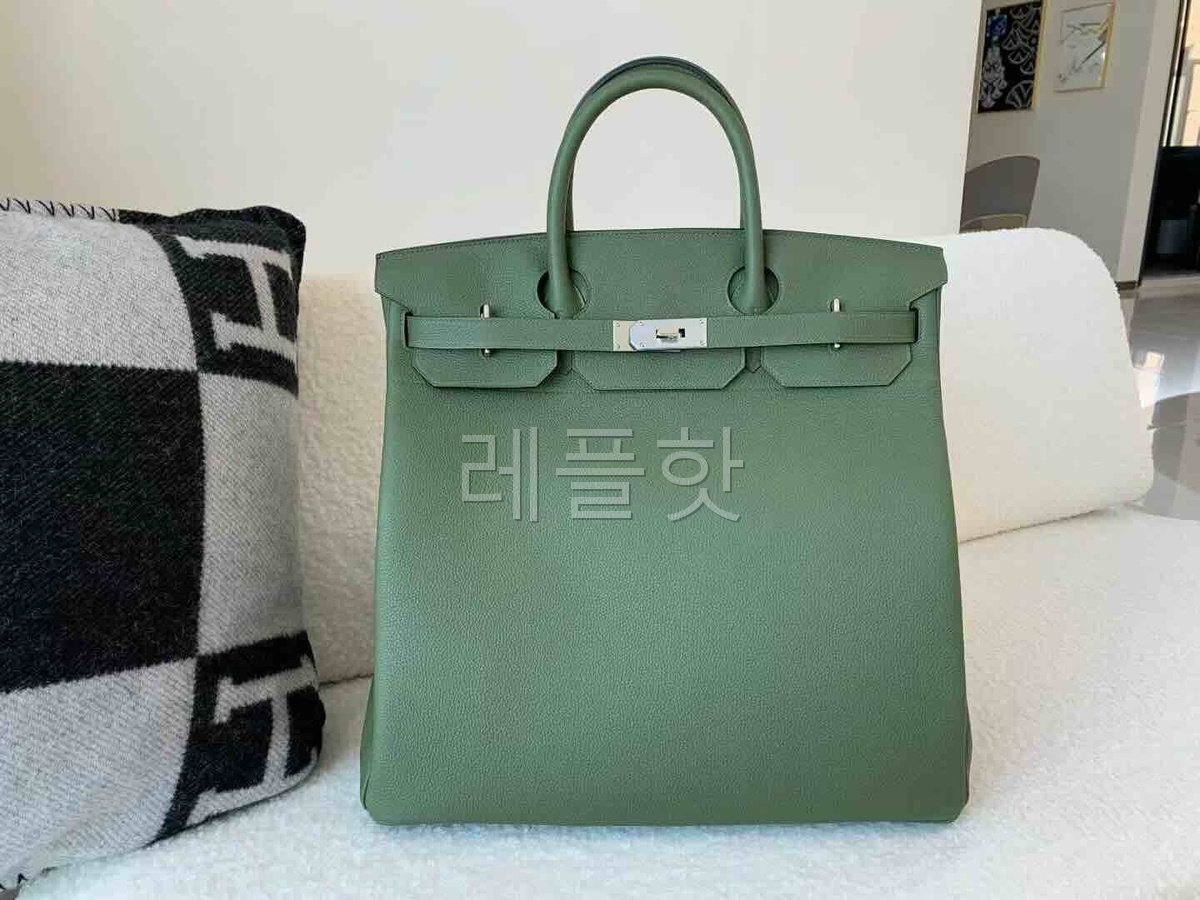 Hermès Birkin HAC 40 Togo Vert Jungle x Palladium Hardware