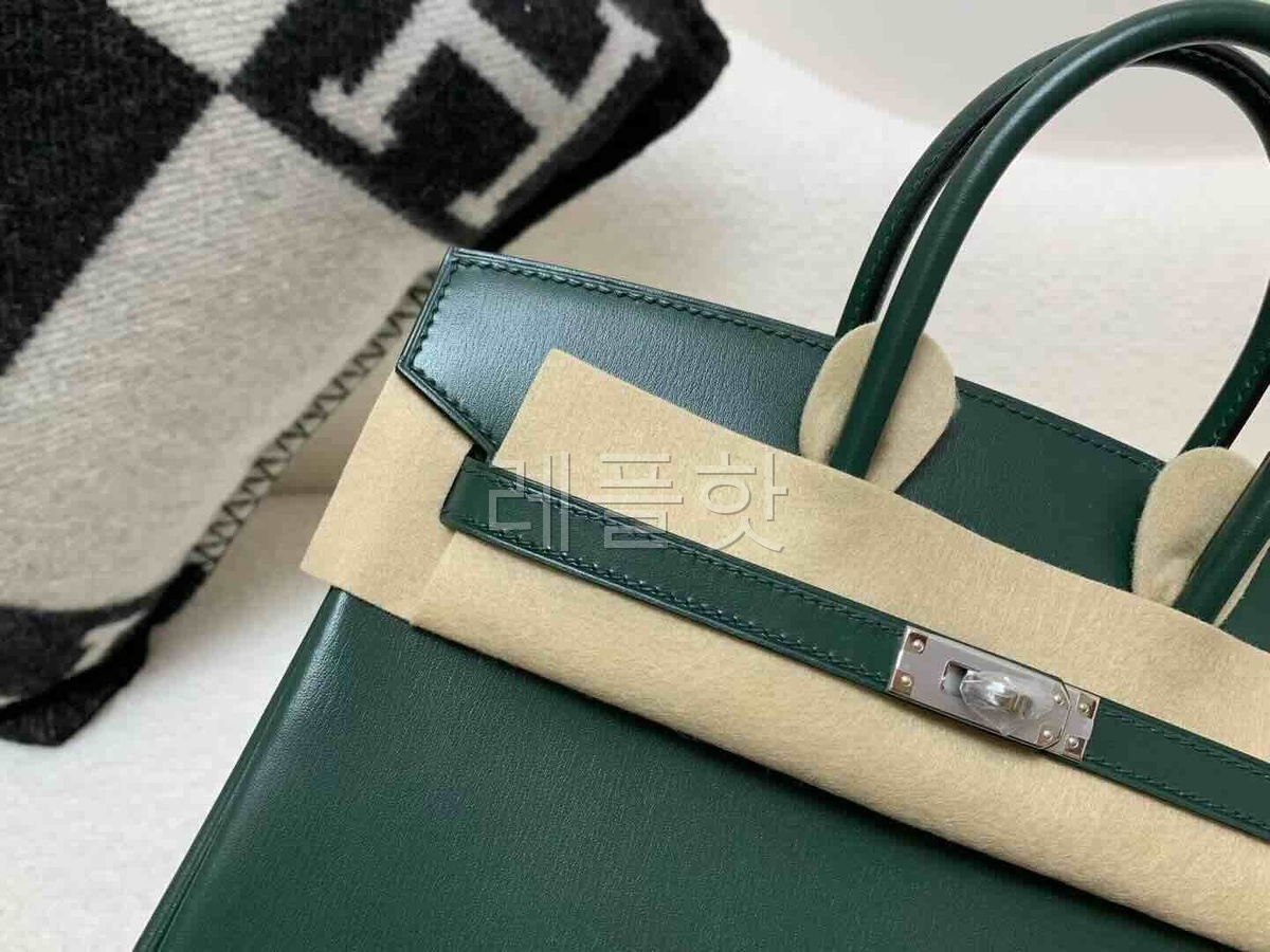 Hermès Birkin 25cm Box Vert Fonce x Palladium Hardware