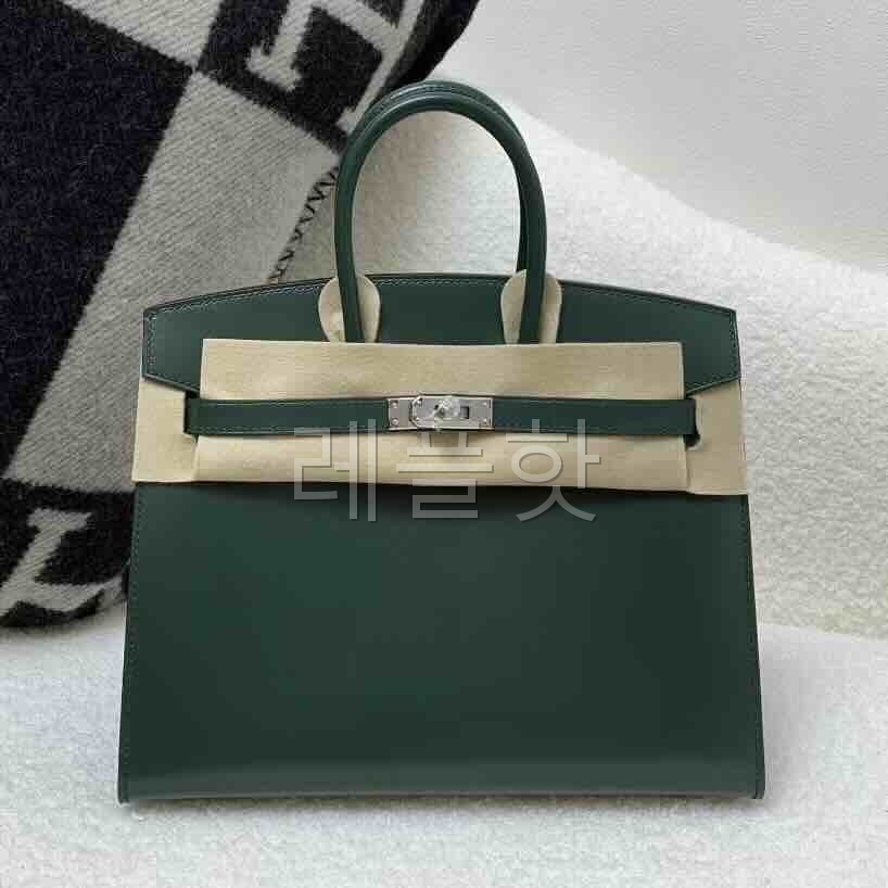 Hermès Birkin 25 Box Vert Fonce x Palladium Hardware