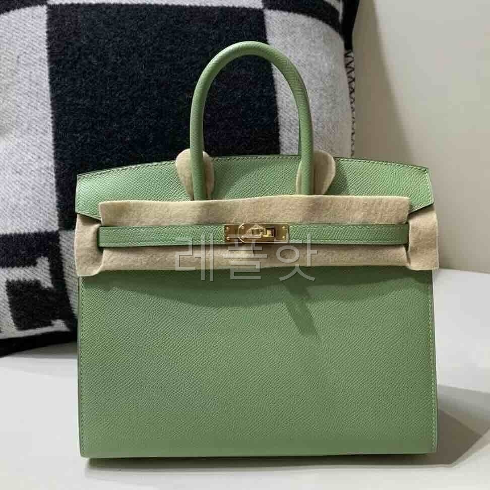 Hermès Birkin 25 Epsom 3I Avocado Green x Gold Hardware
