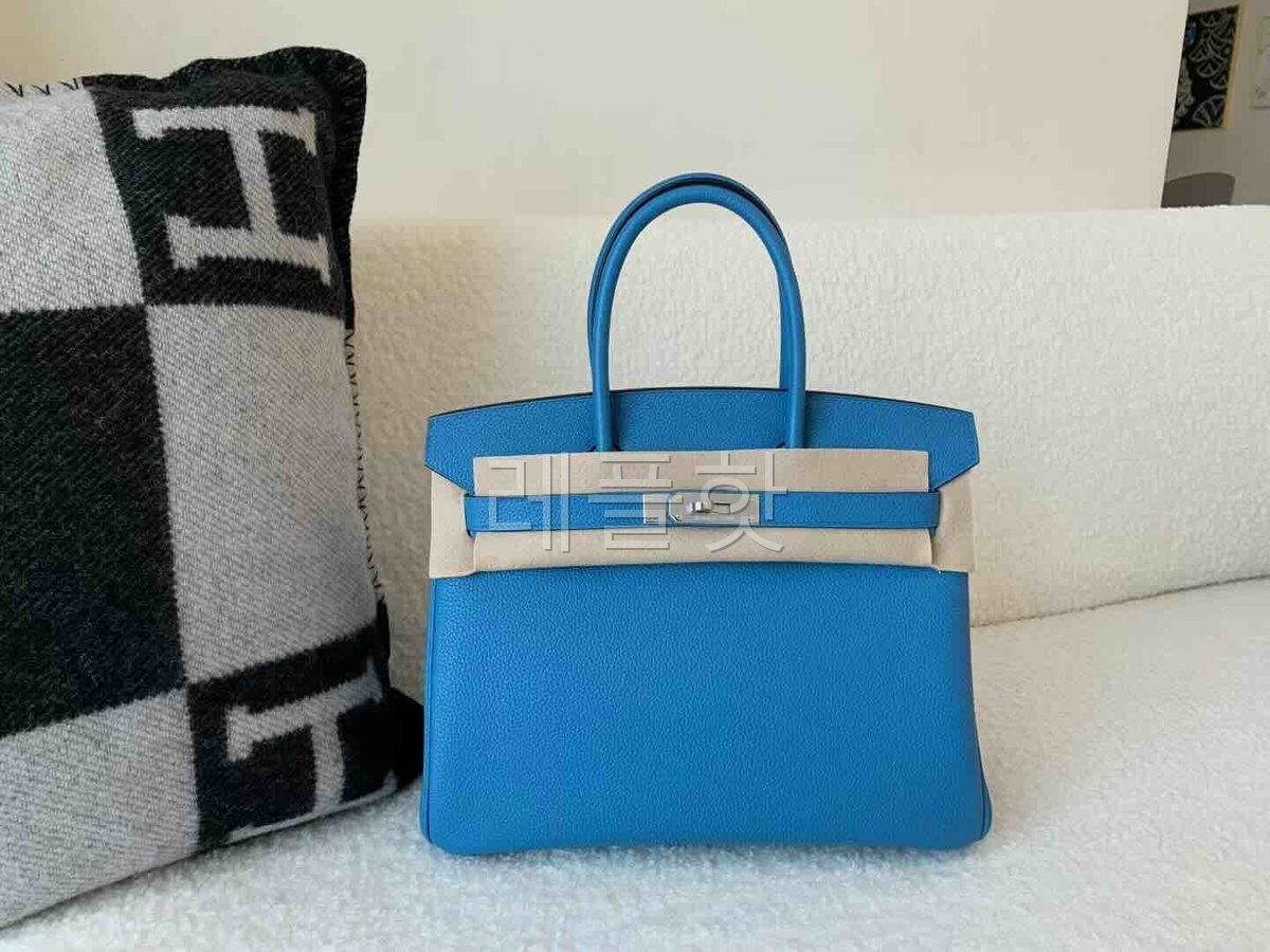 Hermès Birkin 30 Togo Bleu Paradis x Palladium Hardware