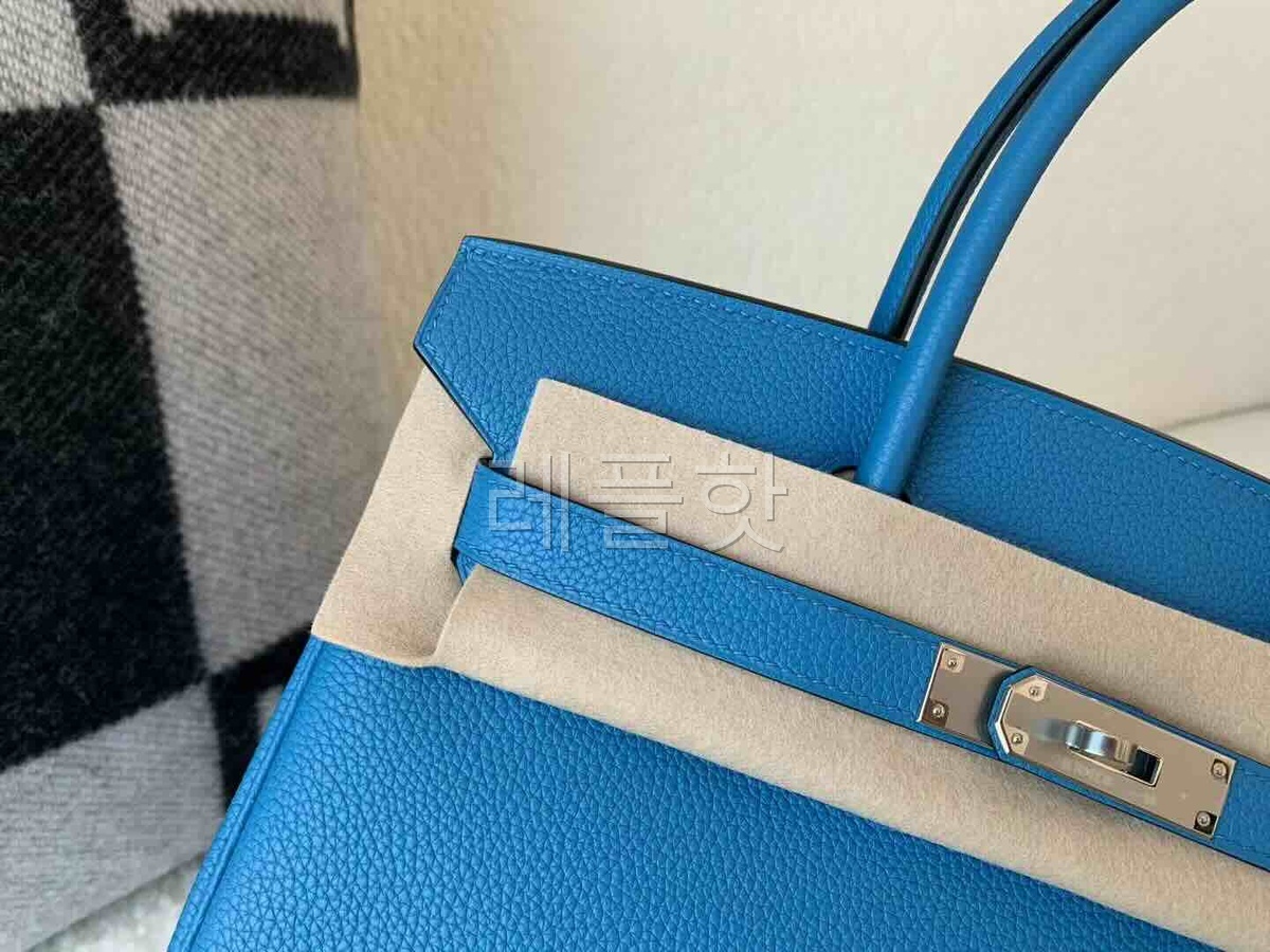 Hermès Birkin 30 Togo Bleu Paradis x Palladium Hardware