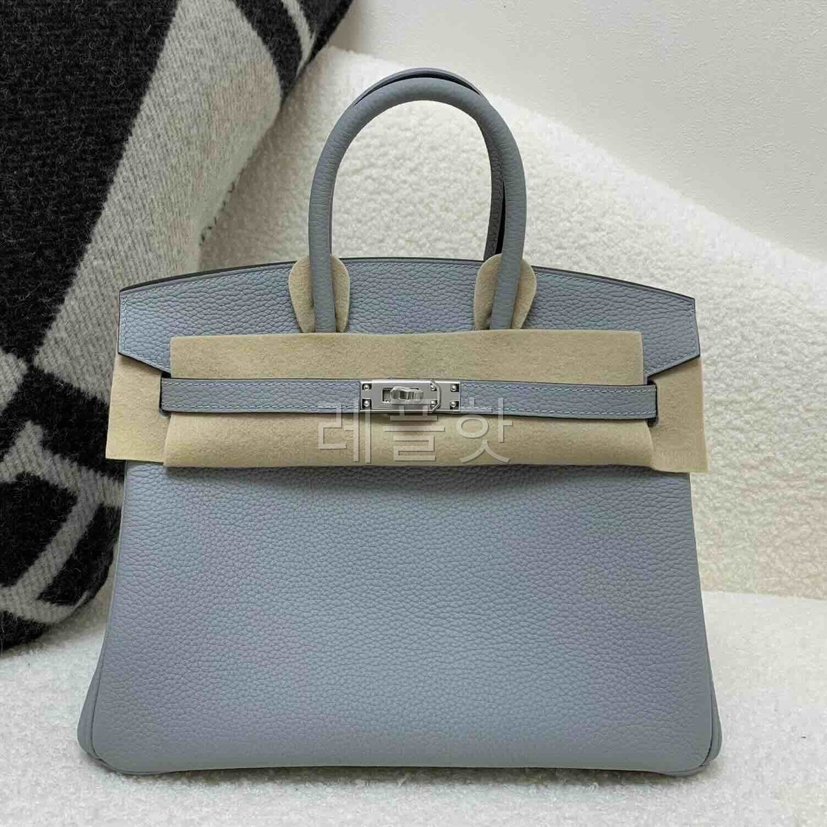 Hermès Birkin 25 Togo Ciel x Palladium Hardware