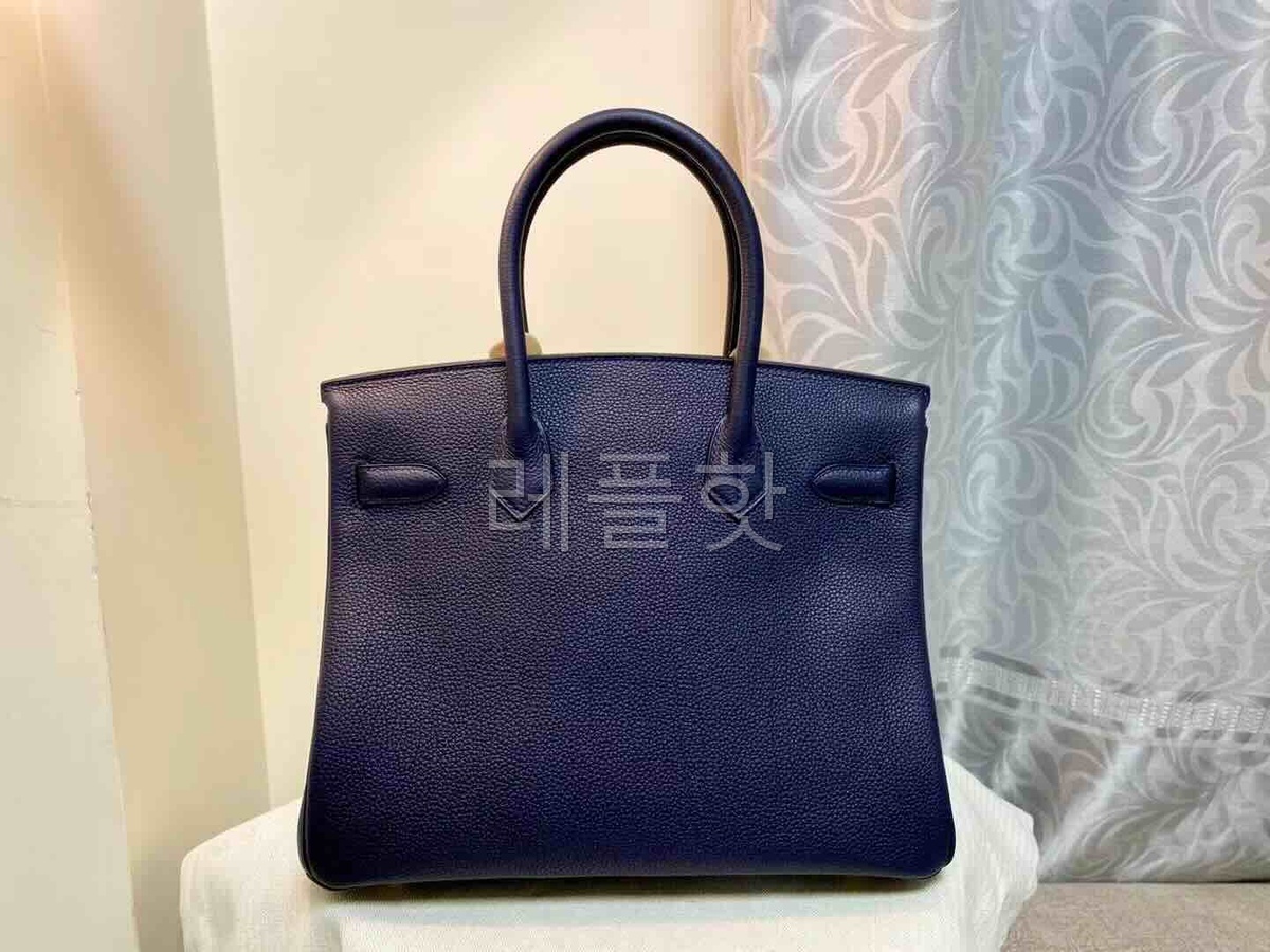 Hermès Birkin30 Togo Bleu Nuit x Gold Hardware