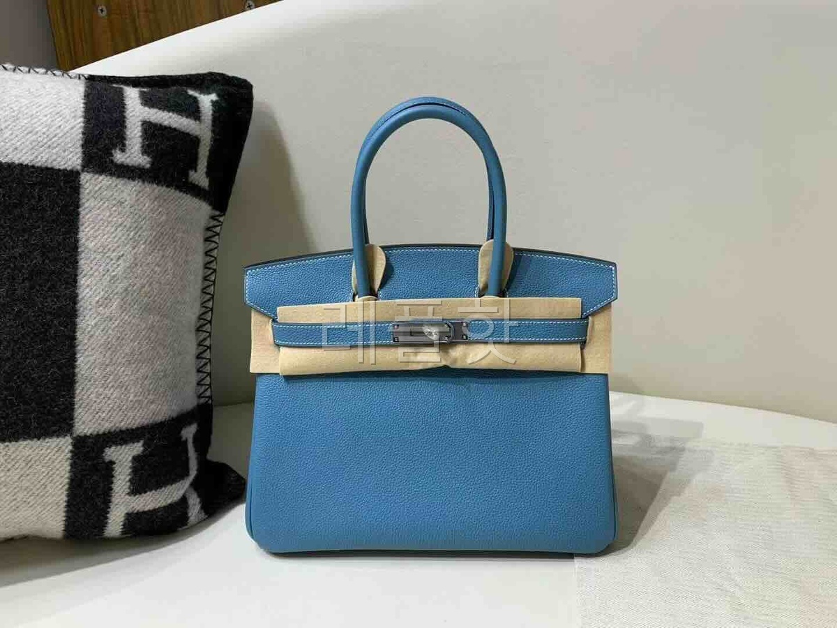 Hermès Birkin30 Togo New Blue Jean x Palladium Hardware