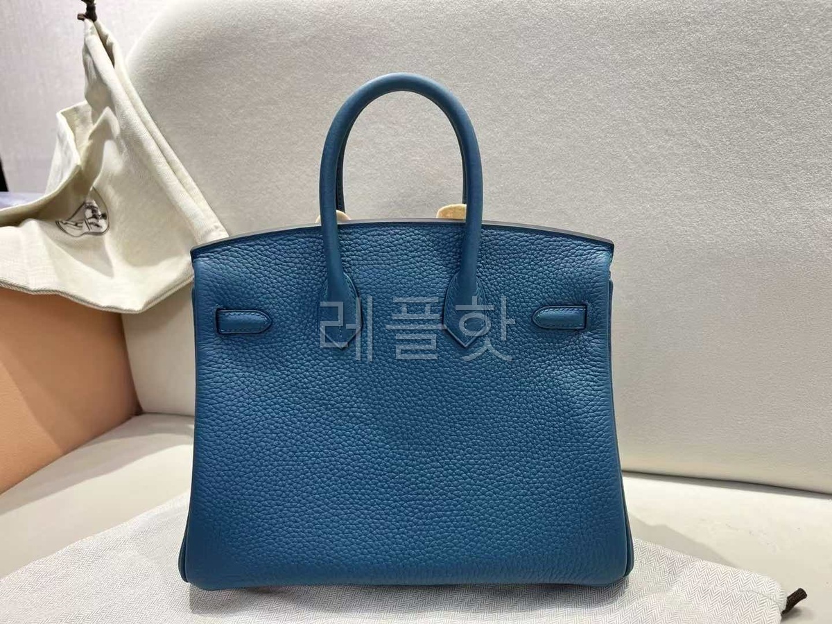 Hermès Birkin 25 Togo, Bleu Frida, x Gold Hardware