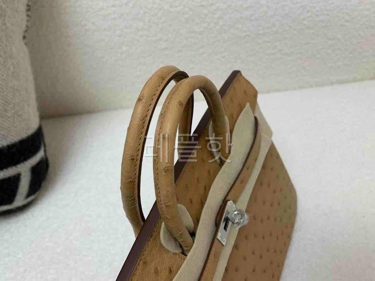 Hermès Birkin 25 Ostrich Gold x Palladium Hardware