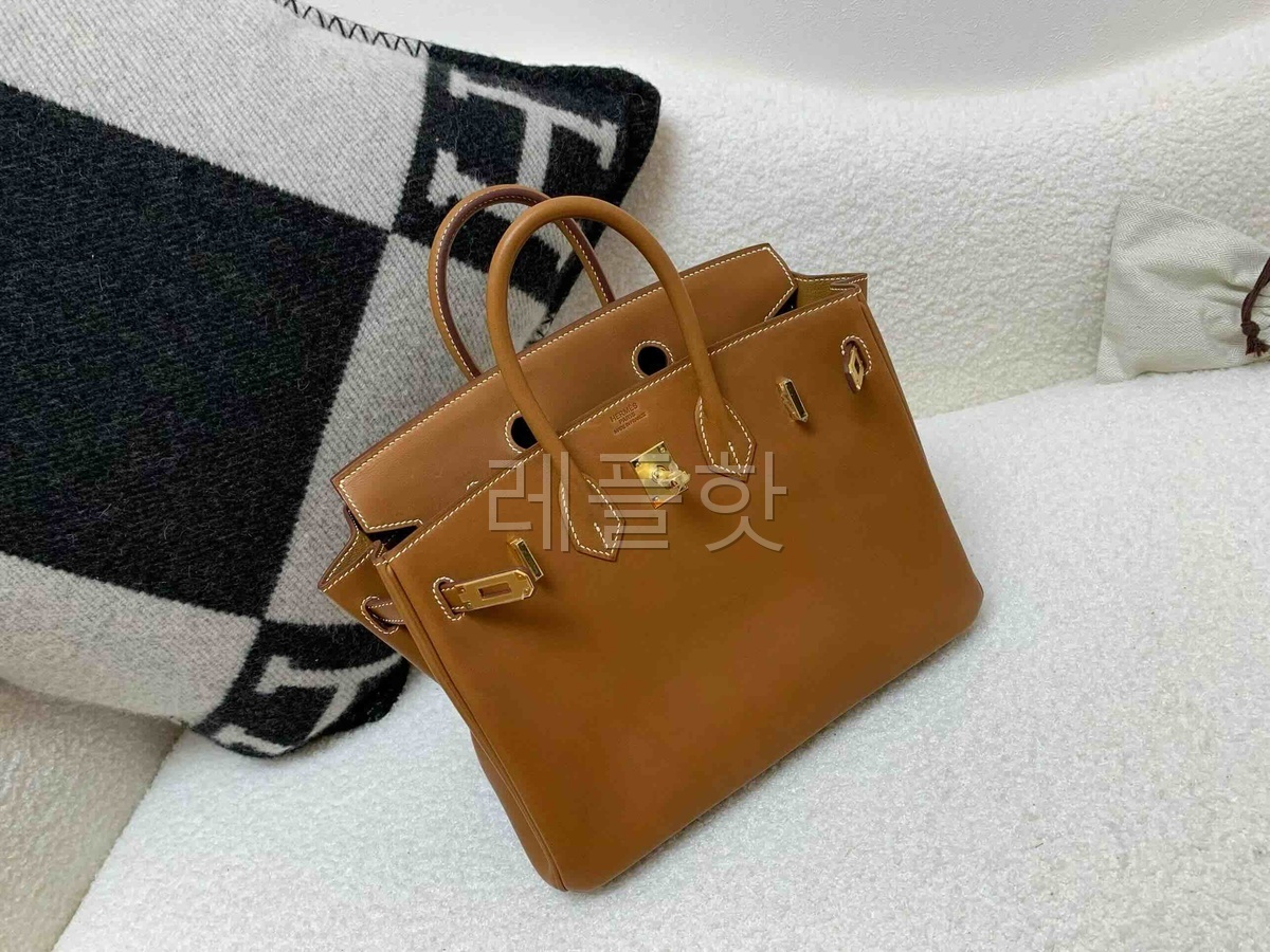 Hermès Birkin 25 Barenia Natural x Gold Hardware