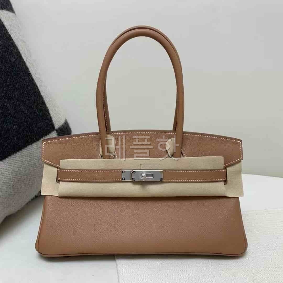 Hermès Shoulder Birkin 29 Gold Evercolor x Palladium Hardware