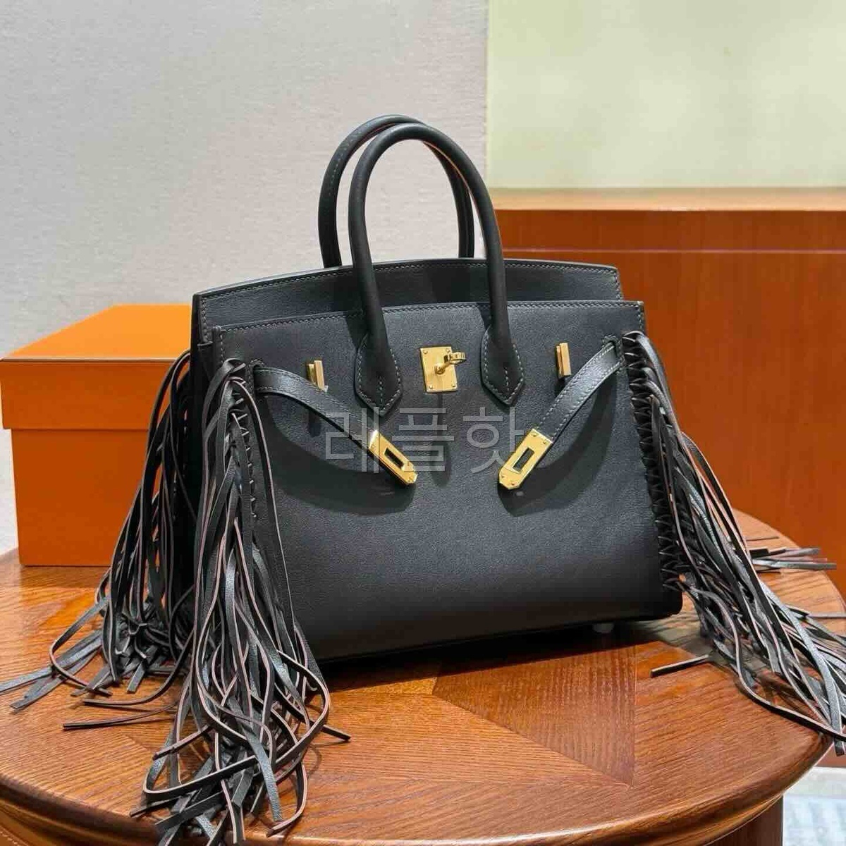 Hermès Birkin30 Sellier Togo Ebene Tassel x Gold Hardware