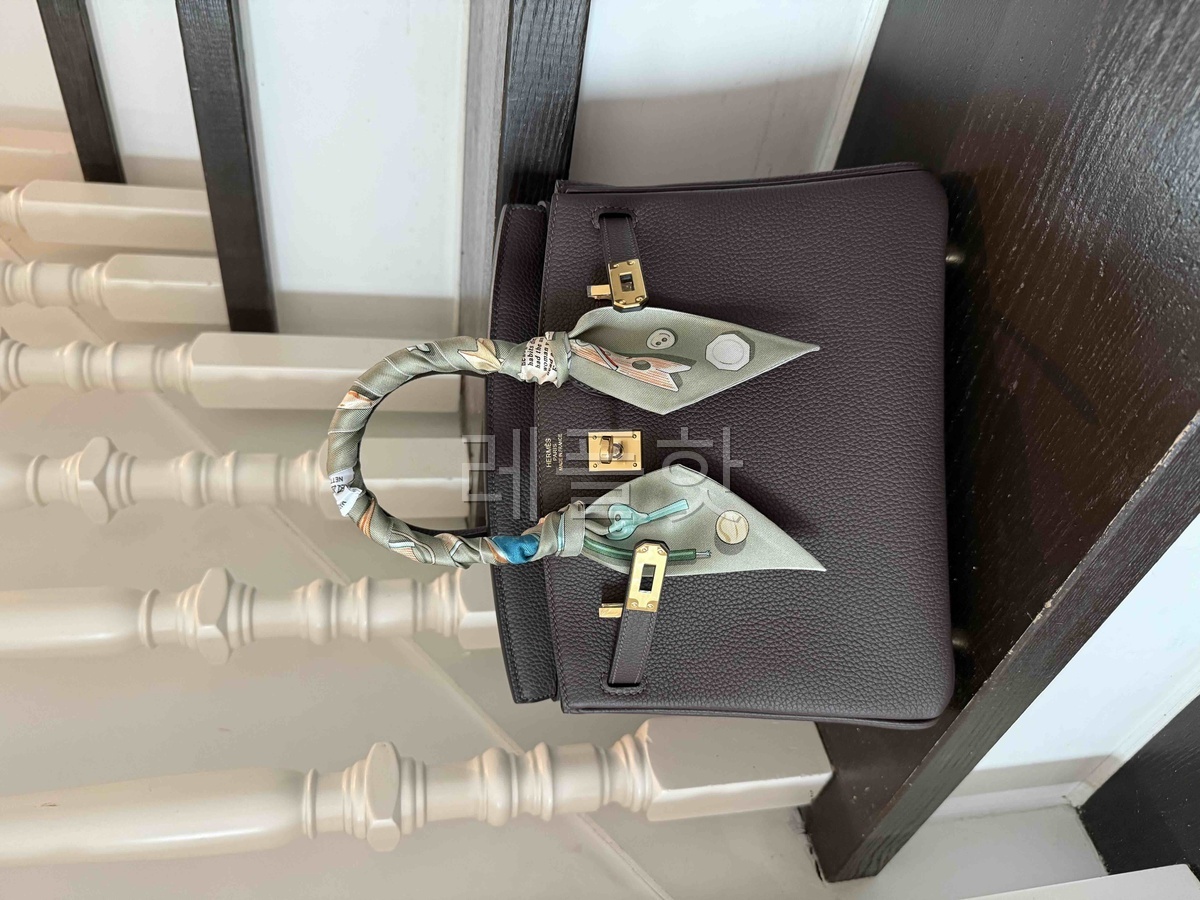 Hermès Birkin25 Togo Chocolat x Gold Harware