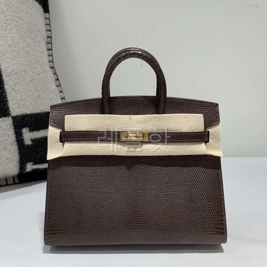 Hermès Birkin 20 Lizard Chocolate x Gold Hardware