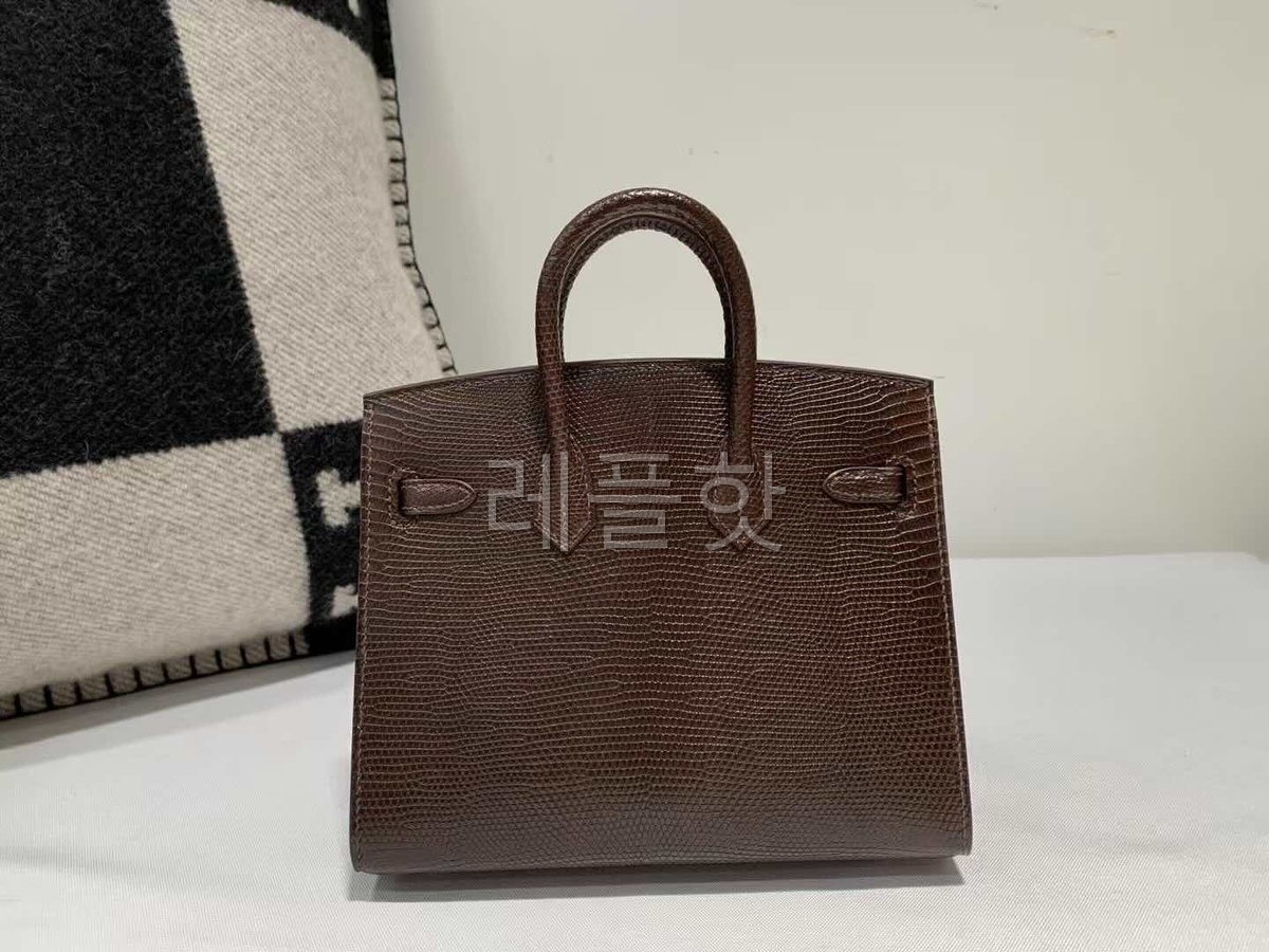 Hermès Birkin 20 Lizard Chocolate x Gold Hardware