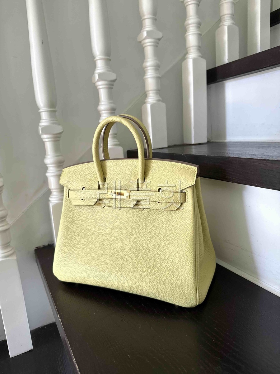Hermès Birkin25 Togo Jaune Poussin x Gold Harware