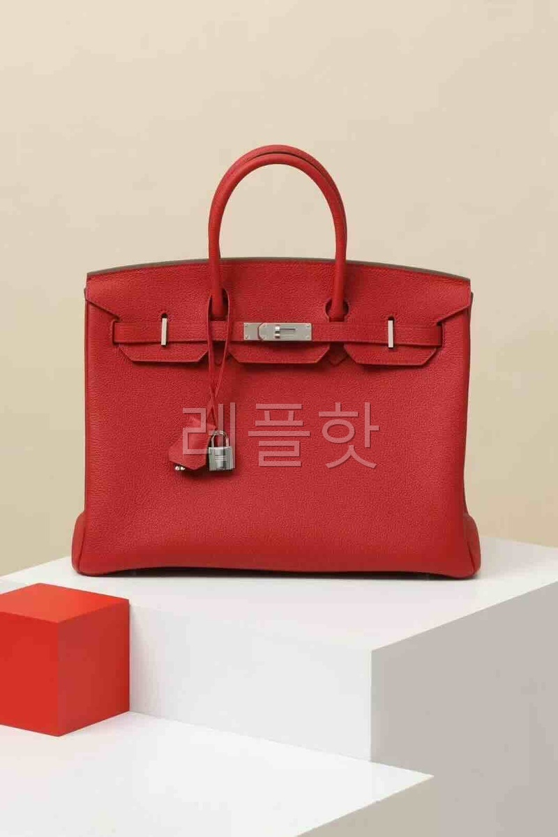 Hermès Birkin 35 Togo Red x Palladium Hardware