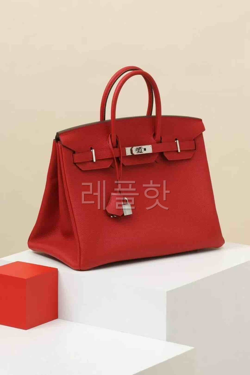 Hermès Birkin 35 Togo Red x Palladium Hardware