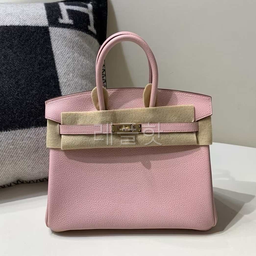 Hermès Birkin 25 Togo Rose Sakura x Gold Hardware